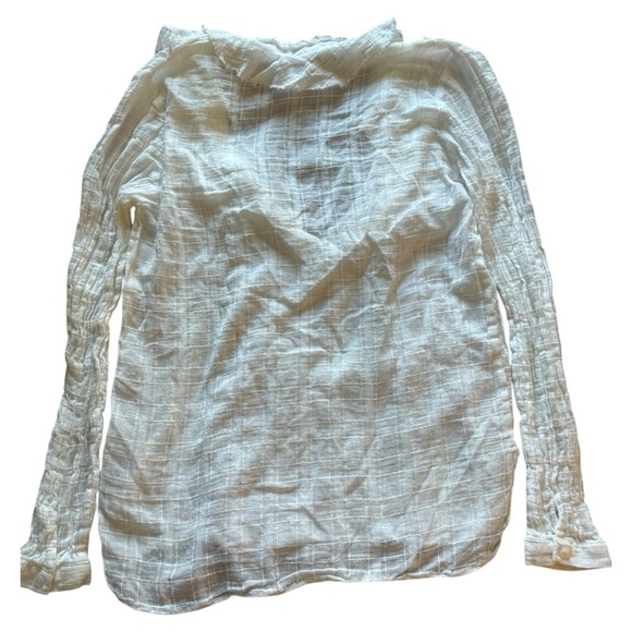 Zara Women's White Ruffled Detail Long Sleeve Top - Picture 2 of 5